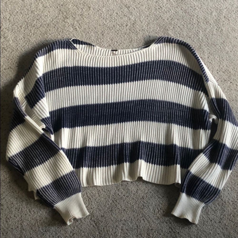 Free People Just My Stripe Sweater